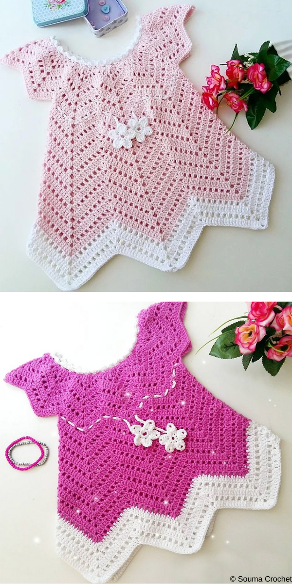 Baby Blossom Summer Dress Free Crochet Pattern