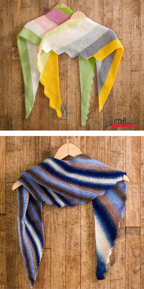 Bee Calm shawl: FREE knitting pattern