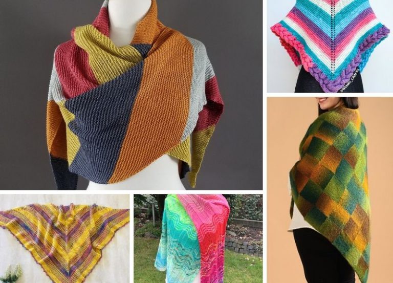 26 Beautiful Vibrant Knitted Shawls