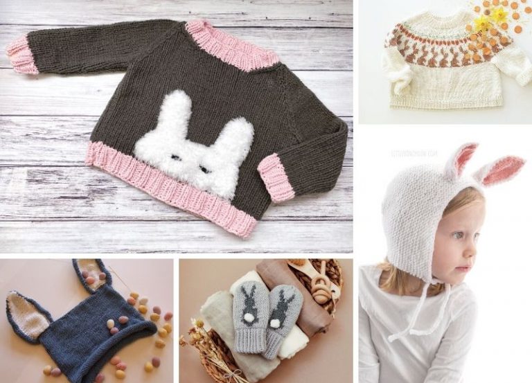 Bunny-Inspired Knitted Baby Accessories