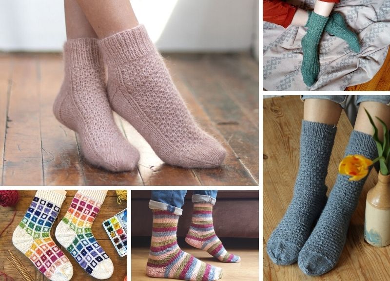 Fun And Colorful Knit Socks