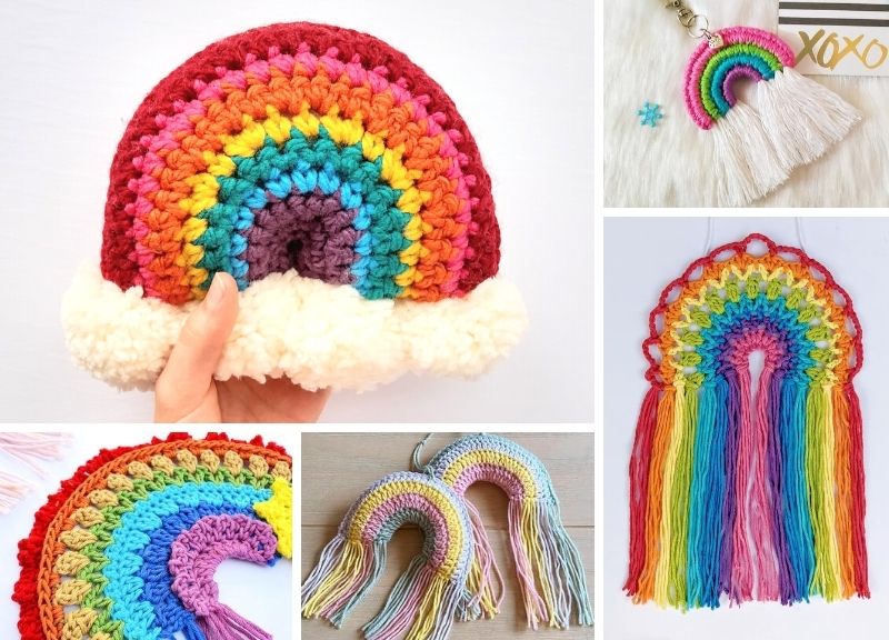 A rainbow collage.