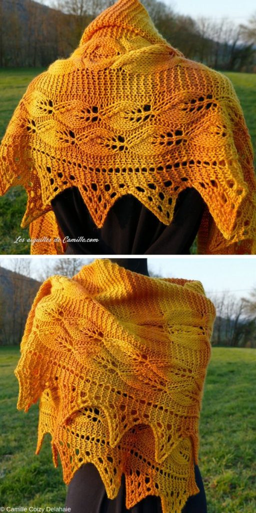 Beautiful Vibrant Knitted Shawls – 1001 Patterns