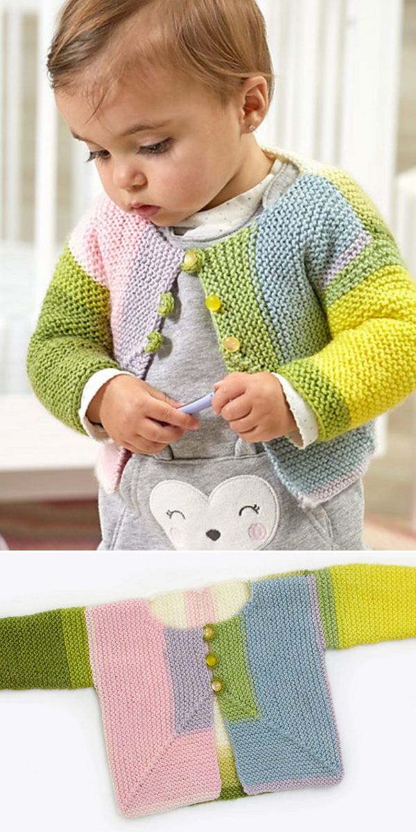 free knitted baby cardigan pattern