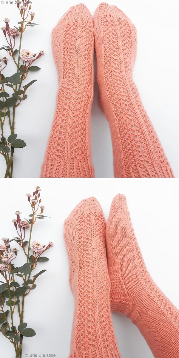 The Aurora Socks Free Knit Pattern