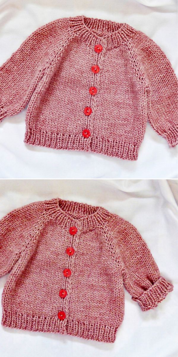 baby cardigan free knitting pattern