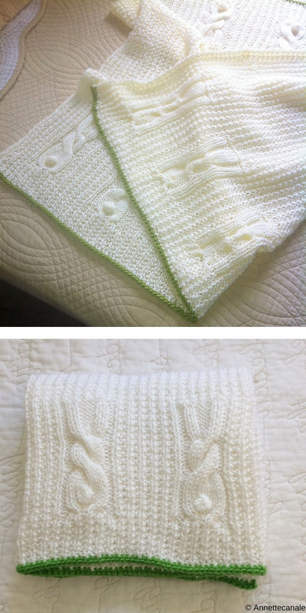 Heirloom Bunny Blanket Free Knitting Pattern