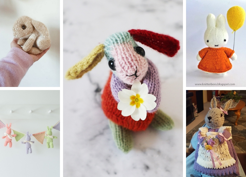 Cute Rabbits Free Knitting Patterns