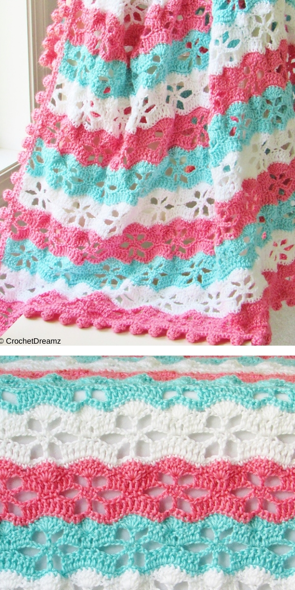  Twinkling Stars Blanket Free Crochet Pattern