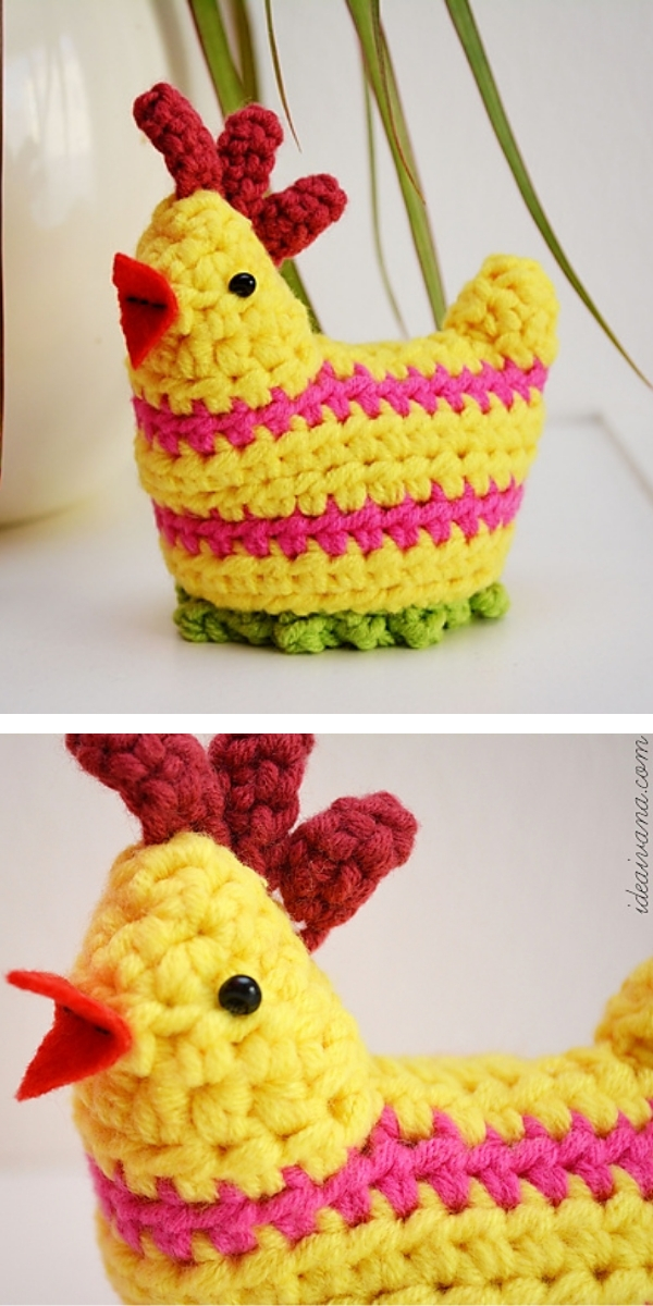 Easter Chick Egg Cosy Free Crochet Pattern