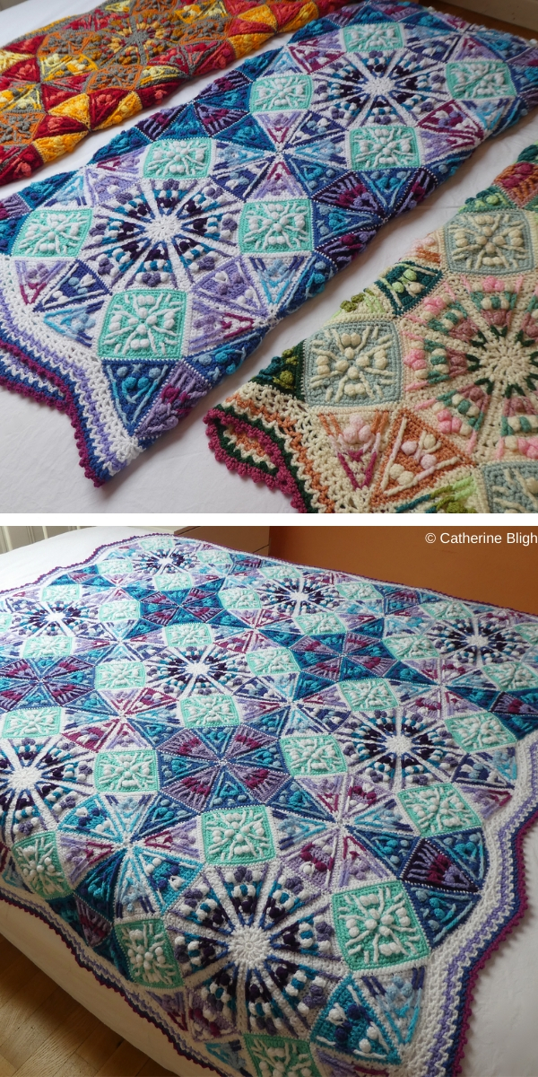  The Kaleidoscope Blanket Free Crochet Pattern