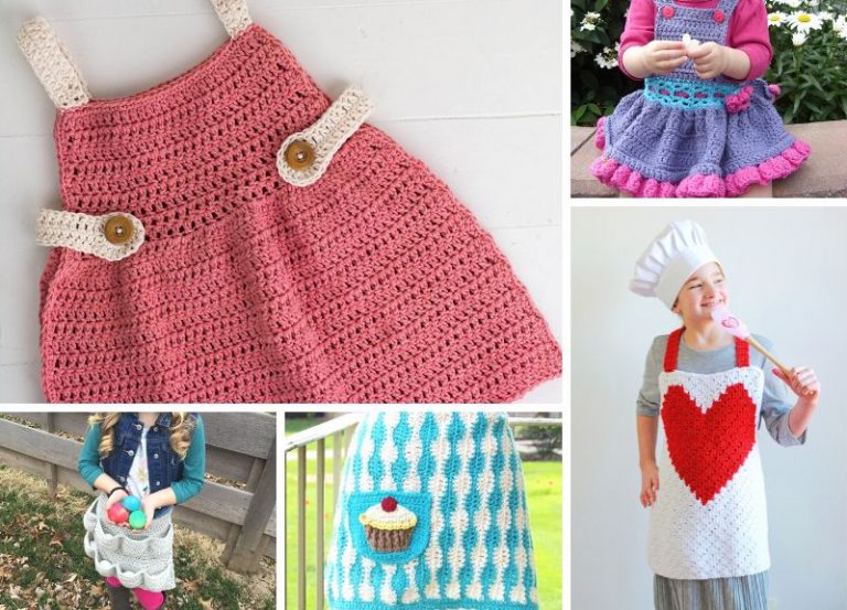 Cute Crochet Aprons For Kids