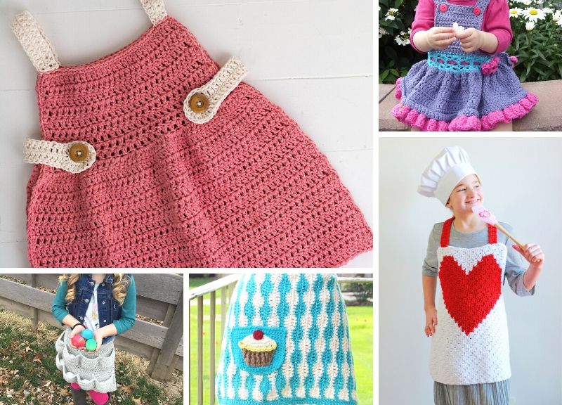 Cute Crochet Aprons For Kids