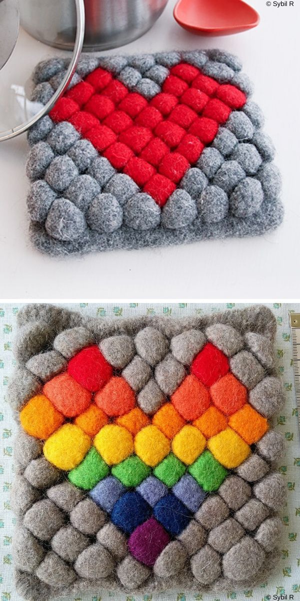 Colorful and Practical Knitted Hotpads 1001 Patterns