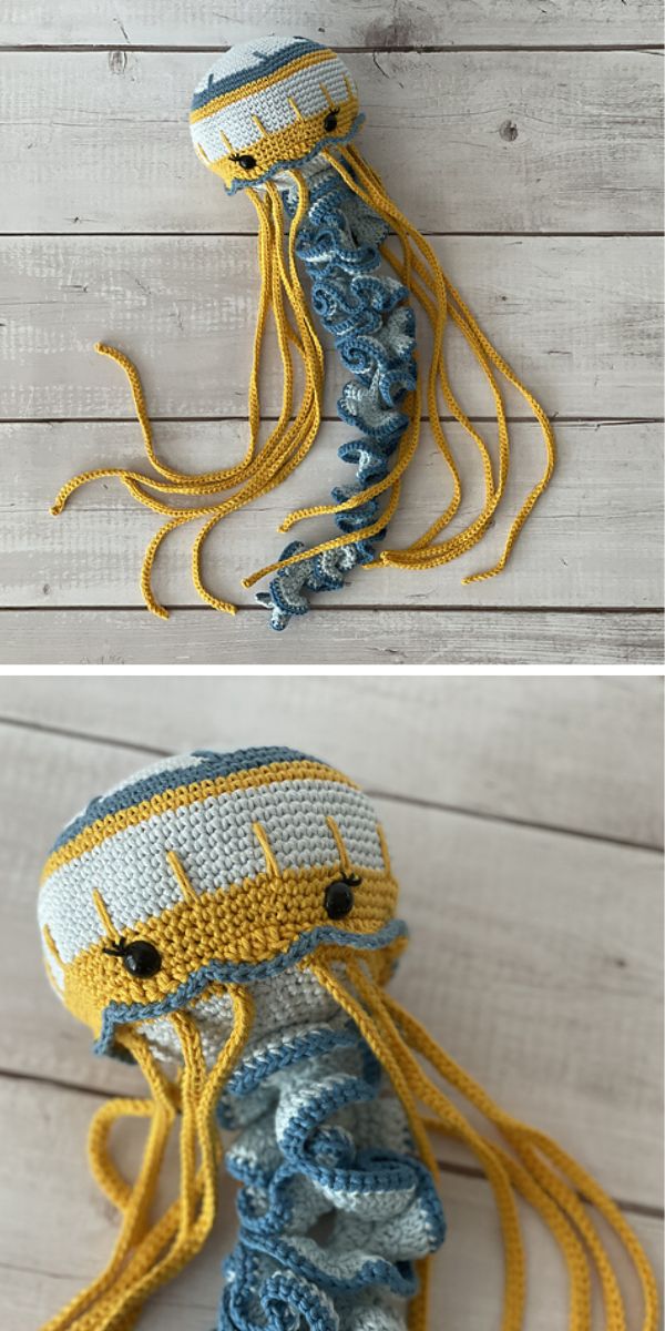 jellyfish amigurumi free crochet pattern
