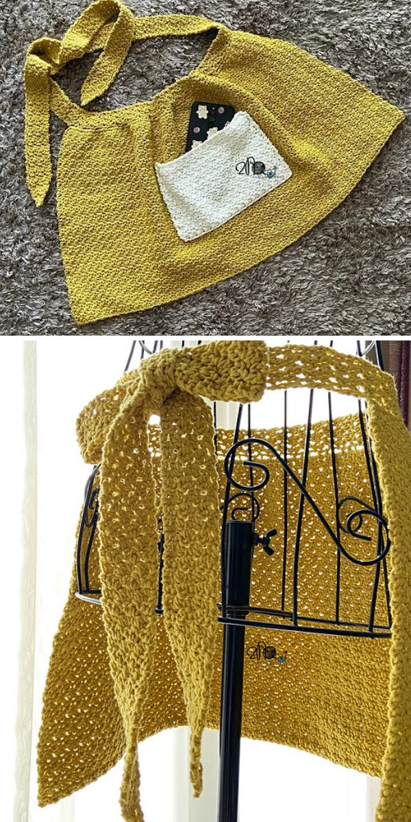 waist apron free crochet pattern