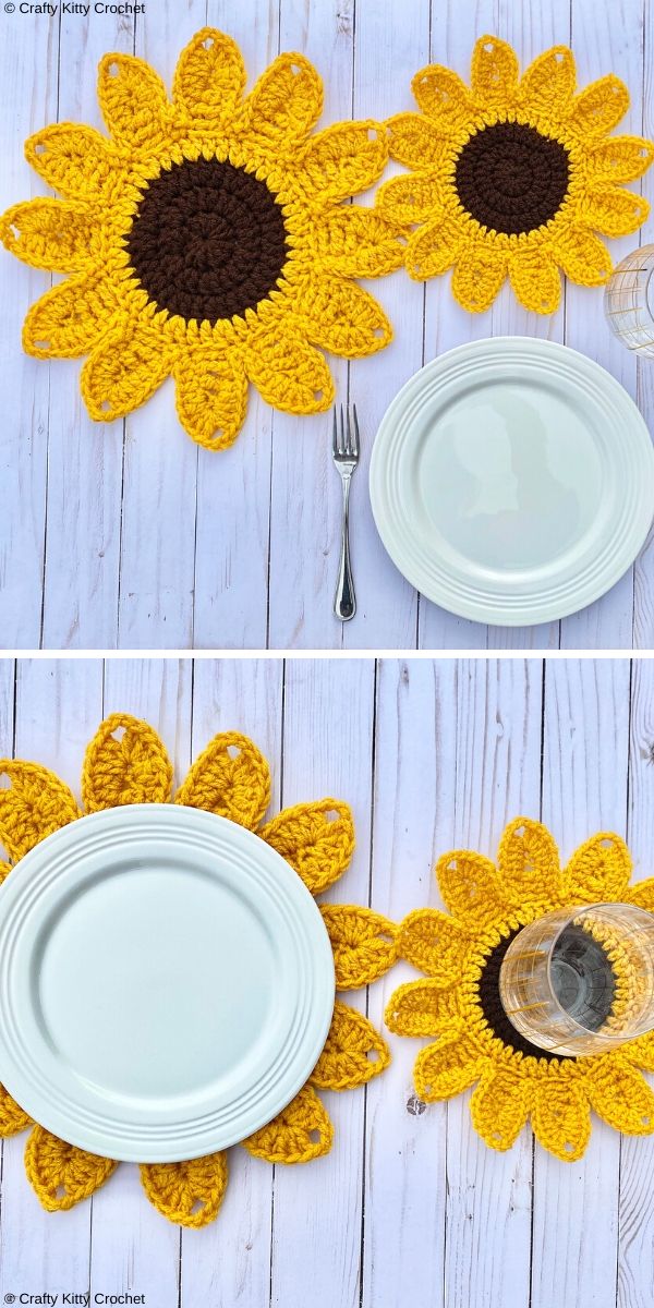 Cheerful Colorful Crochet Placemats 1001 Patterns