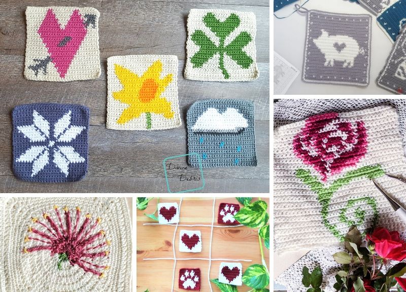 Tapestry Crochet Squares