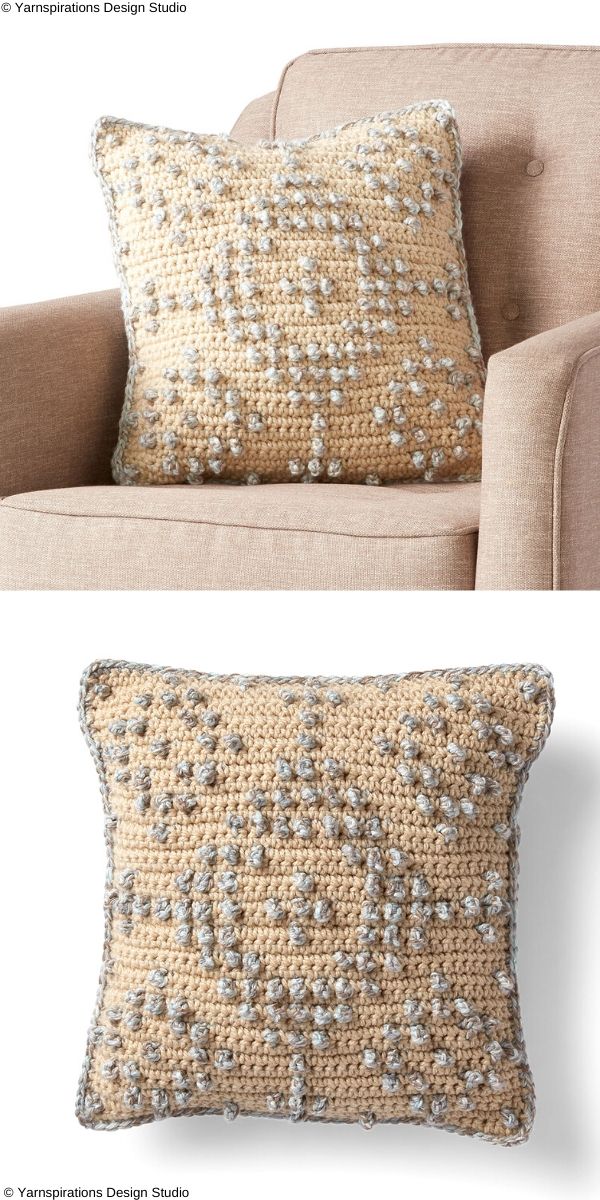 Texturific Twist Pillow Free Crochet Pattern