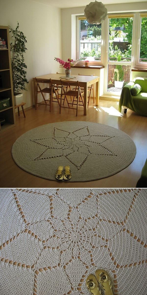 free round carpet crochet pattern