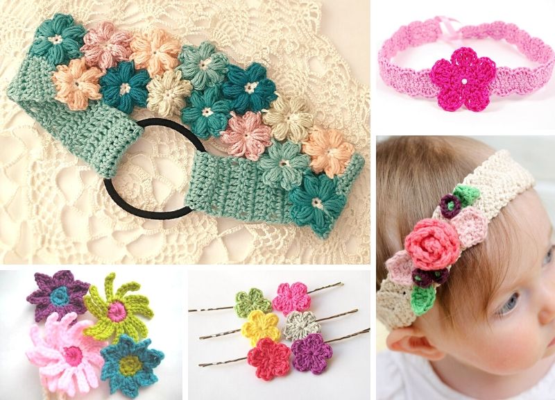 Floral Crochet Headbands