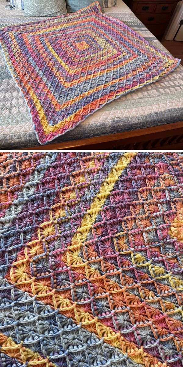 free wool-eater blanket crochet pattern