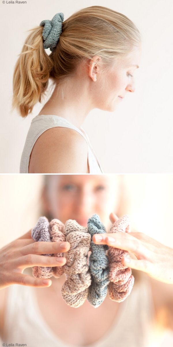 Kestrel Scrunchie Free Knitting Pattern