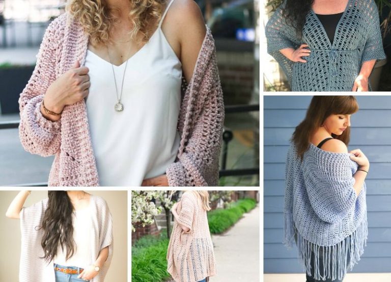 41 Feminine Crochet Cardigans of Various Shapes and Designs