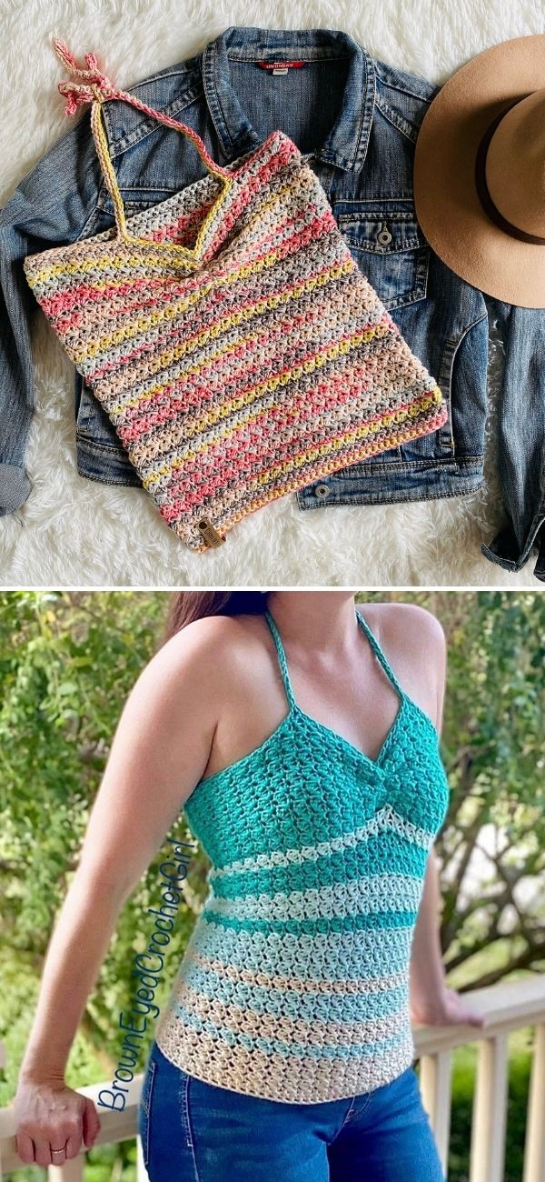 Ravelry: Pineapple Lace Summer Halter Neck Top pattern by Melissa