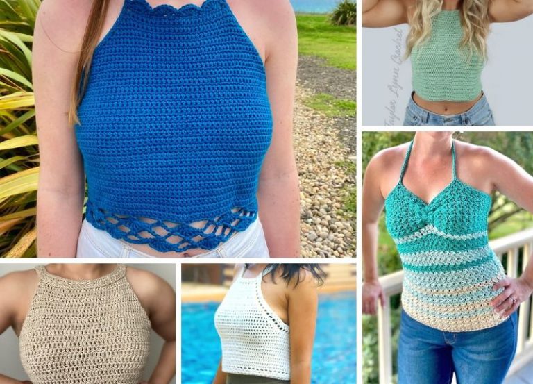 21 Summer Crochet Halter Tops for Comfy Wearing & Hot Outfits