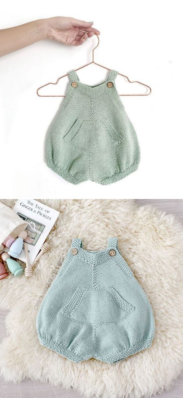15 Cute Baby Onesie Free Knitting Patterns