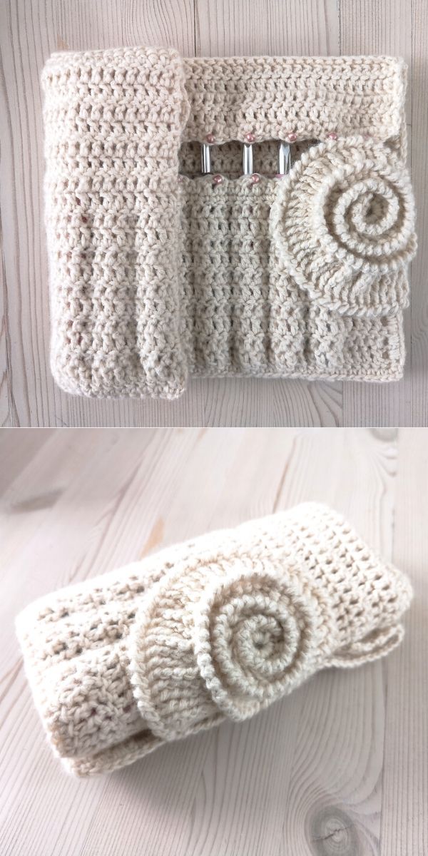 Ammonite Crochet Hook Roll