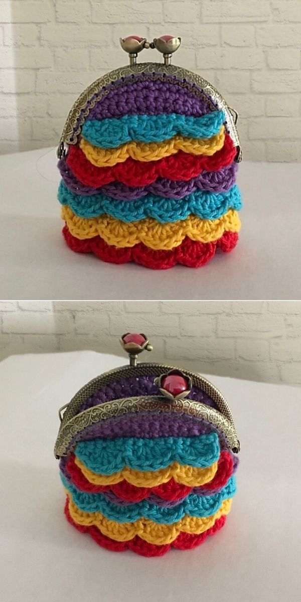 Bonbon Kisses Crochet Coin Pouch #2