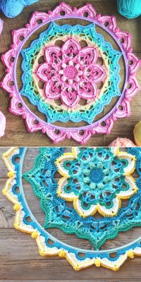 Stunning Colorful Mandala Free Crochet Patterns – 1001 Patterns