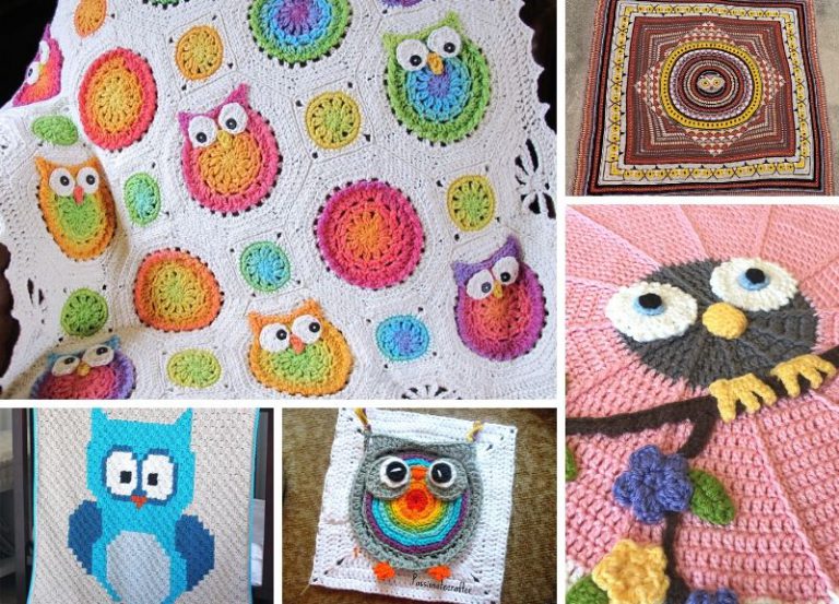 Sweet Crochet Owls Patterns for Blankets, Cardigans, and more