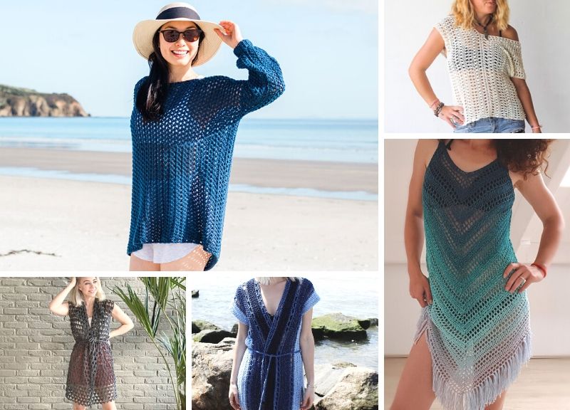 15 Crochet Beach Cover Up Patterns for Days By the Water