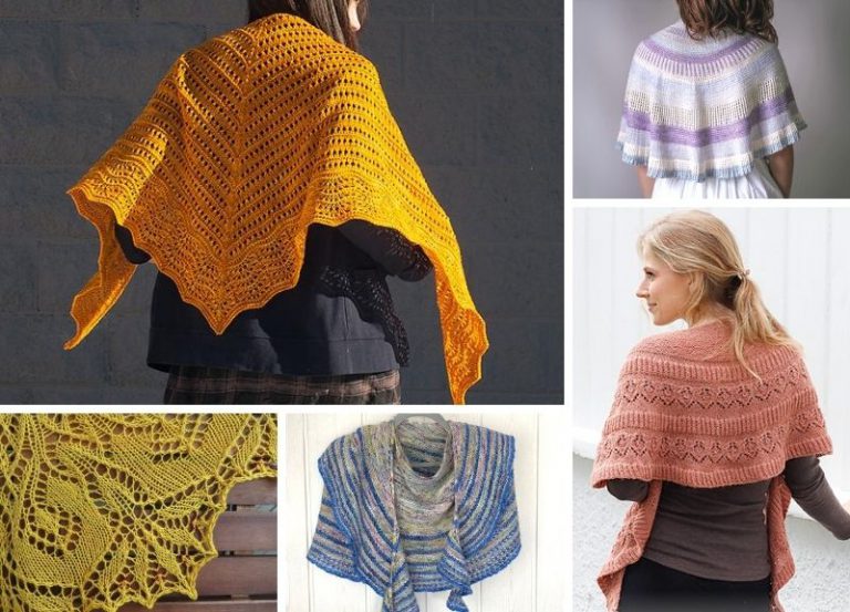 27 Flattering And Feminine Knitted Lacy Shawls