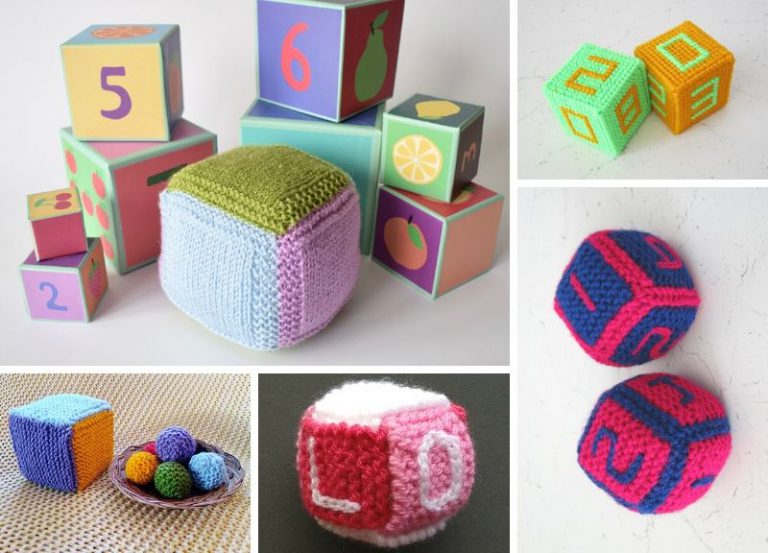 Cute And Soft Knitted Cubes For Kiddos