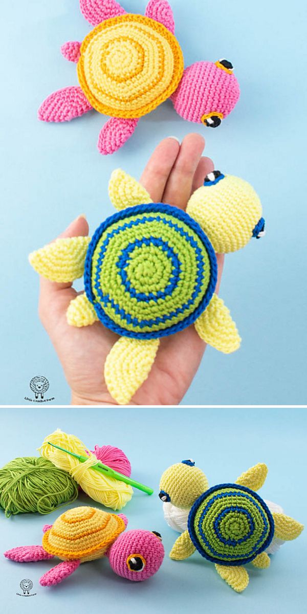free amigurumi turtle crochet pattern