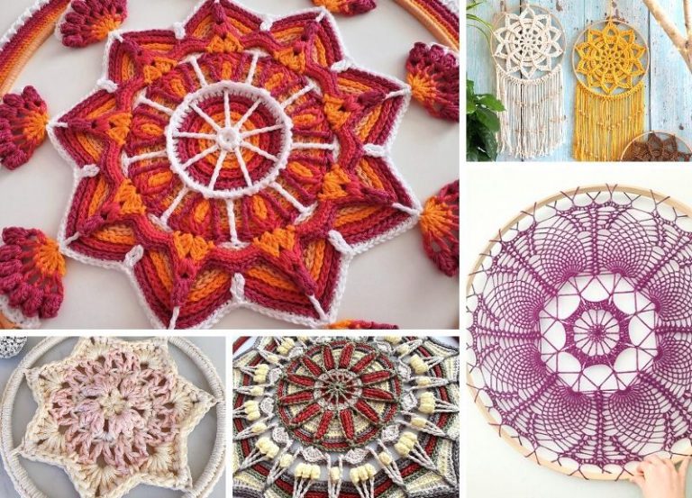 50 Stunning Colorful Mandala Free Crochet Patterns for Relaxing