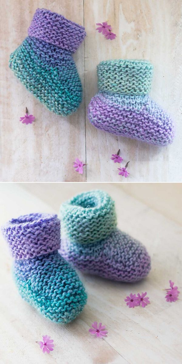 free knitted baby booties pattern