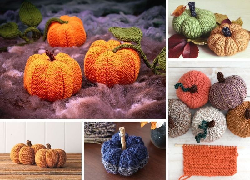 Knitted Pumpkin Decor Ideas