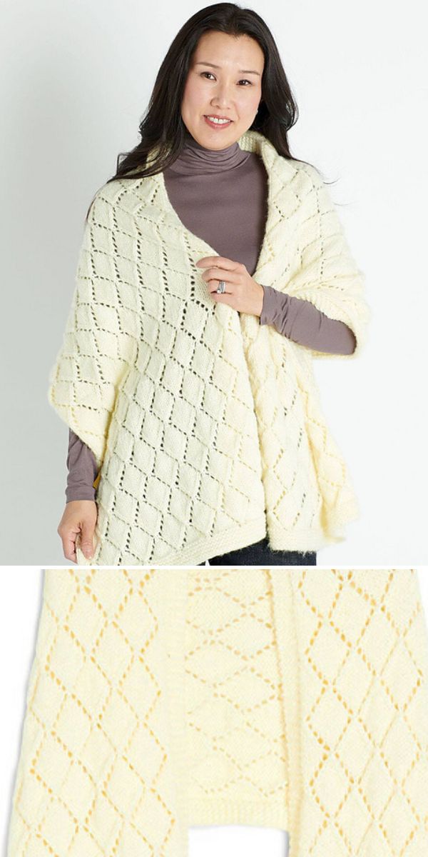 free knit shawl pattern
