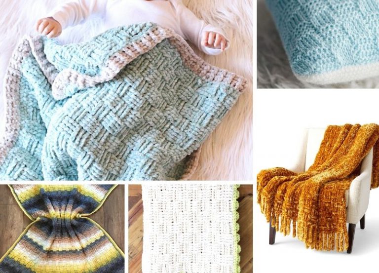 15 Crochet Blanket Basketweave Patterns