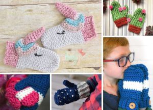 Adorable Fun Crochet Mittens For Kids