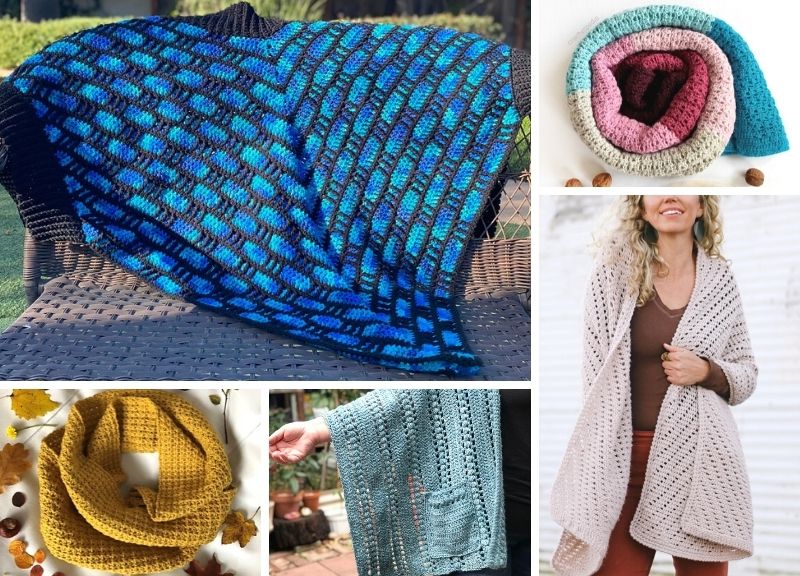 Comfy Warm Crochet Pocket Scarves
