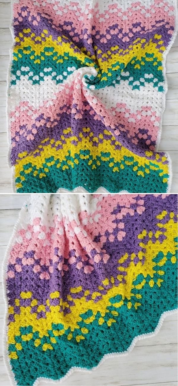 Confetti waves blanket Paid Pattern