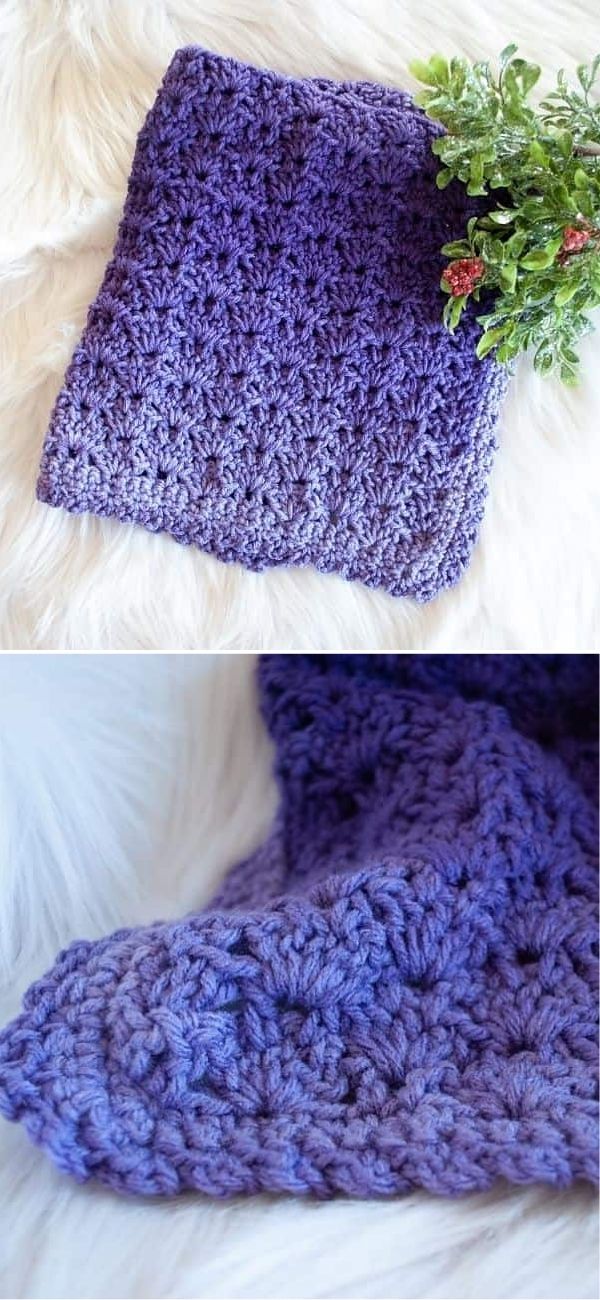 Purple Ombre Security Blanket