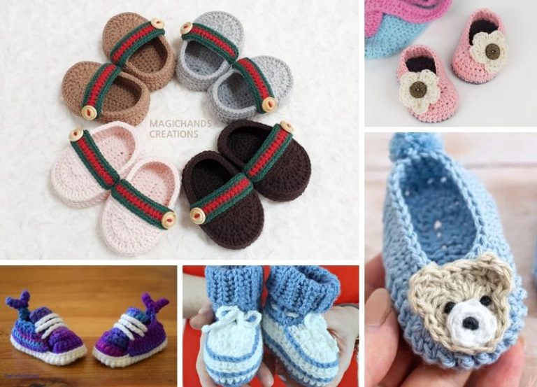 Adorable Colorful Crochet Booties