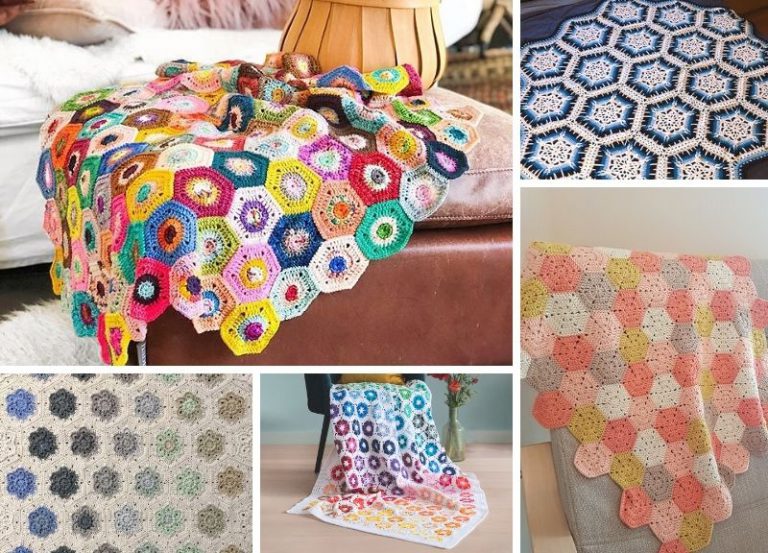 Amazing Hexagon Crochet Blanket Ideas